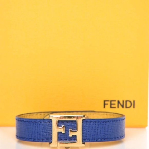 Fendi FF Bracelet (Yellow/Silver) | The Faded Belle Fendi Crayons Reversible Yellow Bracelet
